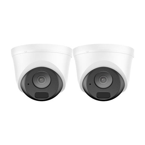2PCS 5MP Full HD PoE IP Security Camera, Night Vision, Advanced Detection, IP67 Waterproof