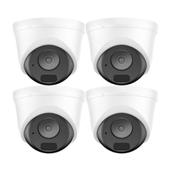 4PCS 5MP Full HD PoE IP Security Camera, Night Vision, Advanced Detection, IP67 Waterproof