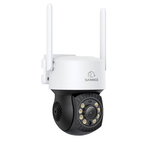 5MP 16-Channel Wireless CCTV System, 8MP NVR, PT WiFi Cameras, AI Audio, Human Detection, Work With Alexa (2xPT Cameras + 2x4MP Dual-Lens Wide-Angle Camera)
