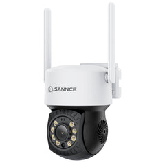 5MP 16-Channel Wireless CCTV PT Camera System, 8MP NVR, 5MP Pan & Tilt 2Pcs WiFi IP Cameras, Audio Recording, AI Human Detection, Work With Alexa