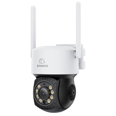 5MP 16-Channel Wireless CCTV System, 8MP NVR, PT WiFi Cameras, AI Audio, Human Detection, Work With Alexa (2xPT Cameras + 2x4MP Dual-Lens Wide-Angle Camera)