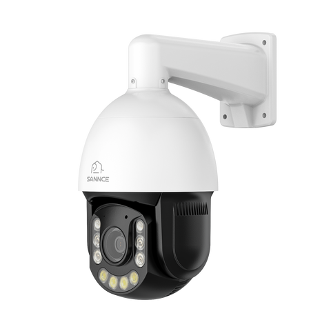 4K 8MP Outdoor PTZ PoE Security Camera - 20X Optical Zoom, AI Human & Vehicle Detection, Smart Tracking, Two-Way Audio, ONVIF, IP66 Waterproof