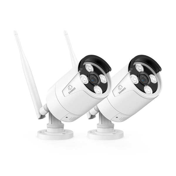 8MP Wireless Security Camera, 2PCS Wi-Fi IP Cameras for SANNCE N98WHG