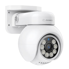 10 Channel 4K PoE Security Camera System with 2 Cameras, 8MP Outdoor Pan-Tilt IP Cameras, AI Detection, Smart Tracking, Color Night Vision, H.265+, Two-Way Audio