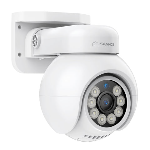 4K 8MP UHD PoE Security Outdoor PT IP Camera - Pan & Tilt, Smart Vehicle Detection, Two-way Audio, Up to 256G TF card torage, Support Onvif, work with SANNCE N98PBD/N96PBK
