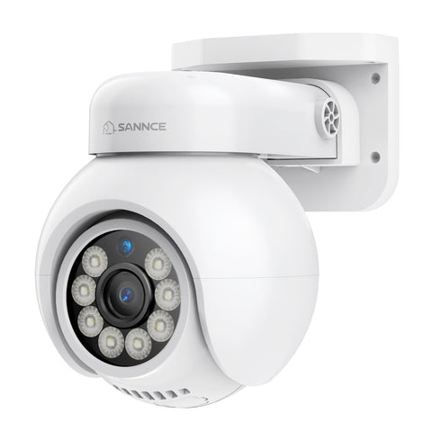 4K 8MP UHD PoE Security Outdoor PT IP Camera - Pan & Tilt, Smart Vehicle Detection, Two-way Audio, Up to 256G TF card torage, Support Onvif, work with SANNCE N98PBD/N96PBK