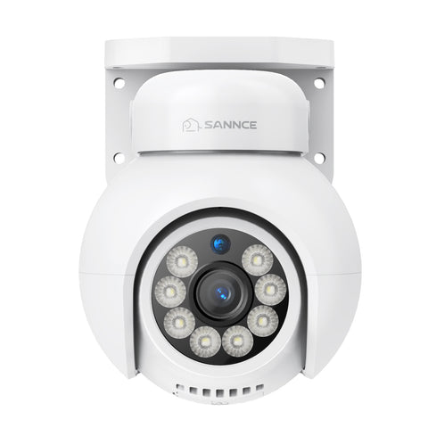 4K 8MP UHD PoE Security Outdoor PT IP Camera - Pan & Tilt, Smart Vehicle Detection, Two-way Audio, Up to 256G TF card torage, Support Onvif, work with SANNCE N98PBD/N96PBK
