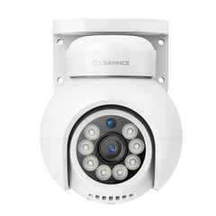 4K UHD PoE Security Outdoor PT IP Camera - Pan & Tilt, AI Vehicle Detection, Two-way Audio, Up to 256GB microSD Card Storage, ONVIF Compliant, Compatible with SANNCE N98PBD/N96PBK
