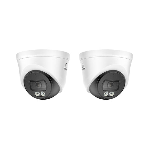 WD800 - Add-on 4K POE Dome Security Camera w/ Audio, AI Detection, Wider-Angle, Dual-Light Color Night Vision, IP67 Waterproof