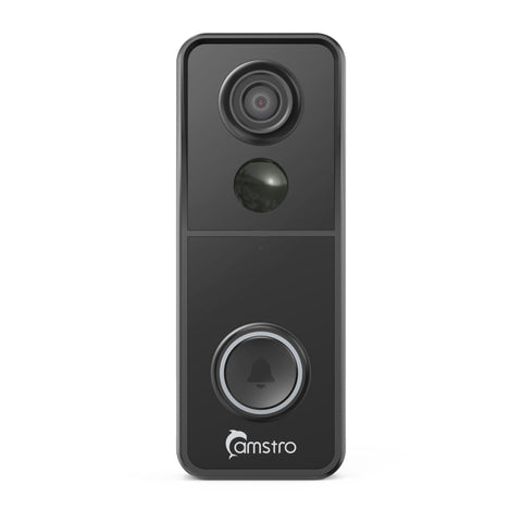 Camstro 5MP Wireless Video Doorbell, Motion Detection, 180-Day Battery Life, Night Vision, 2-Way Audio, Works with Alexa & Google Home, IP65 Weatherproof