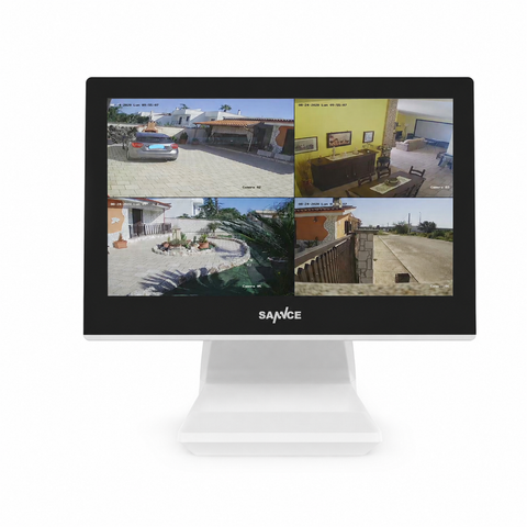 2K Super HD 10 Channel NVR, 10.1" LCD Monitor, Smart Motion Alerts, AI Human Recognition, Work with Alexa