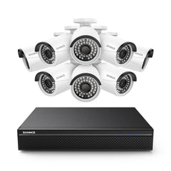 8 Channel 5MP PoE Security Camera System, 4K NVR & 8pcs 5MP Outdoor PoE IP Cameras, ONVIF Supported, H.265+, Audio Recording, Smart Motion Detection