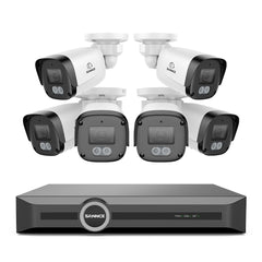 5MP 8 Channel PoE Security System, 6MP NVR, S+265., Human & Vehicle Detection, Smart Playback, Smart Notification with Image Attached