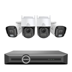 ER500 - 5MP 8 Channel PoE Security System, 6MP NVR + PT IP Cameras, S+265., AI Human & Vehicle Detection, Smart Playback, Smart Notification with Image Attached