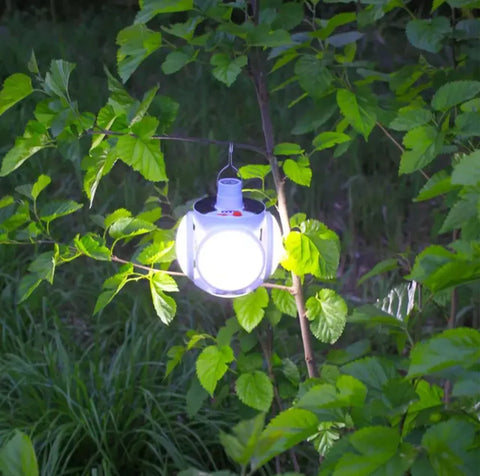 Outdoor Football LED Light - Portable Folding Bulb, Solar Powered, Multi-scene, Emergency Charging Night Lamp, Waterproof, Rechargeable