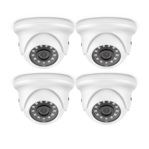 1080P Security Camera Kit, 100 ft IR Night Vision, Digital WDR & DNR, IP66 Waterproof for Indoor and Outdoor, Pack of 4
