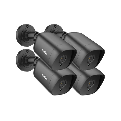 1080P Security Camera Kit, 100 ft IR Night Vision, Digital WDR & DNR, IP66 Waterproof for Indoor and Outdoor, Pack of 4