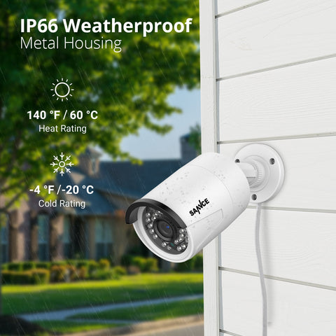 5MP 8 Channel 2 PoE Security Camera System + 1 Dual Lens Panoramic WiFi IP Camera, Color Night Vision, Two-way Audio