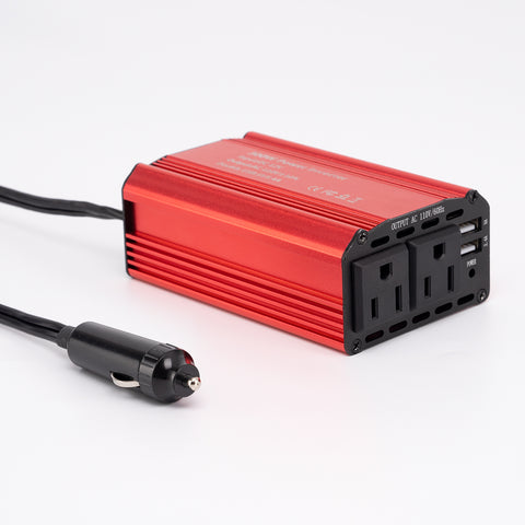 300W Car Power Inverter, DC 12V to 110V AC Converter with 5.4A Dual USB Charging Ports Auto Charger Adapter for Plug Outlet