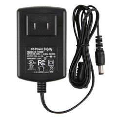 12V 2A US Power Supply Power Adapter, UL-Listed, Power Cord with 5.5x2.1mm Tips, AC 100-240V to DC 12V 2A Transformers for LED Strip Lights, CCTV Camera, Security DVR System, Routers, Home Appliances