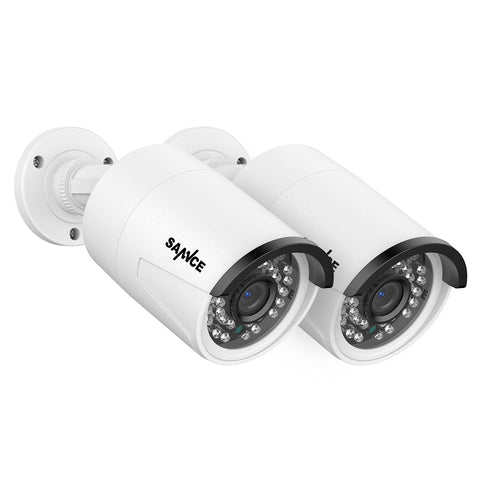 5MP Super HD PoE Security Outdoor IP Camera w/ Audio Recording for SANNCE NVR N98PBD/N96PBK (2-Pack)