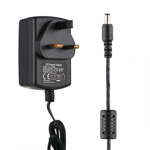 12V 2A UK Power Supply Power Adapter, UL-Listed, Power Cord with 5.5x2.1mm Tips, AC 100-240V to DC 12V 2A Transformers for LED Strip Lights, CCTV Camera, Security DVR System, Routers, Home Appliances
