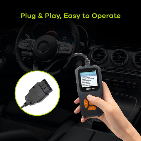 OBD2 Scanner w/ Color Screen, Car Engine Fault Code Reader Erase Enhanced OBD II Diagnostic Scan Tool, Check State Emission Monitor Status