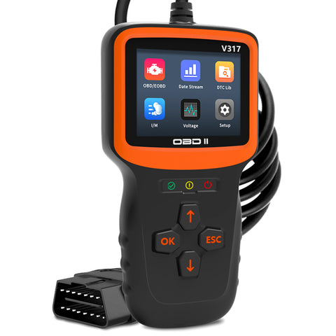 OBD2 Car Code Scanner w/ 2.8" Color Screen Automotive Check Vehicle Engine Light (CEL) Tool