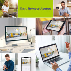 3MP 10-Channel Wireless Security Camera System, 8MP NVR, 3MP WiFi IP Cameras, Audio Recording, IP66 Waterproof, Smart AI Human Detection, Work With Alexa (4xBullet camera and 8MP 10CH NVR)