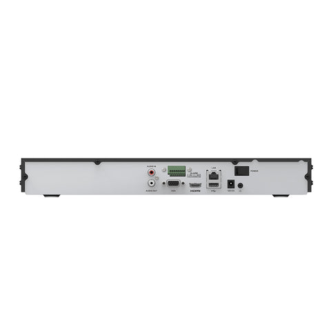 4K 16 Channel PoE NVR, Up to 32MP Resolution, USB 3.0 Interface, Supports Thermal/Fisheye/People Counting/Heatmap/ANPR Cameras