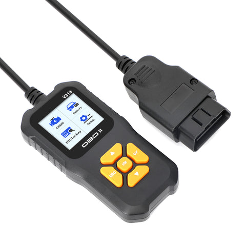 OBD2 Scanner w/ Color Screen, Car Engine Fault Code Reader Erase Enhanced OBD II Diagnostic Scan Tool, Check State Emission Monitor Status