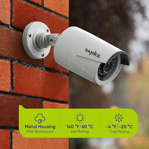 4K 8-Channel Wired PoE Security Camera System, 4K NVR w/ 8 3MP CCTV IP Cameras, Audio Recording