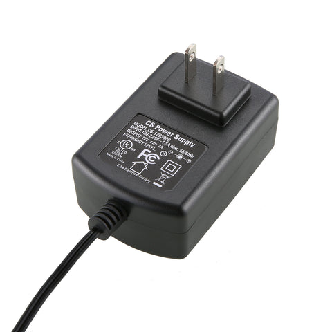 12V 2A US Power Supply Power Adapter, UL-Listed, Power Cord with 5.5x2.1mm Tips, AC 100-240V to DC 12V 2A Transformers for LED Strip Lights, CCTV Camera, Security DVR System, Routers, Home Appliances