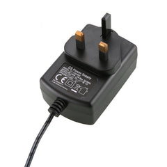 12V 2A UK Power Supply Power Adapter, UL-Listed, Power Cord with 5.5x2.1mm Tips, AC 100-240V to DC 12V 2A Transformers for LED Strip Lights, CCTV Camera, Security DVR System, Routers, Home Appliances