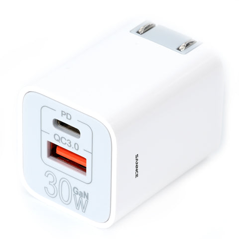 USB C Charger, 2 Ports with 30W USB C+18W A Power Adapter w/ Foldable Wall Plug for iPad/iPad Mini/ iPhone 14/ 14 Pro/ 14 Pro Max/ 13/ 13 Mini/ 13 Pro/ 13 Pro Max/ 12/ 11, Pixel, Galaxy, Watch, Airpods etc