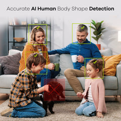 3MP 10-Channel Wireless Security Camera System, 8MP NVR, 3MP WiFi IP Cameras, Audio Recording, IP66 Waterproof, Smart AI Human Detection, Work With Alexa (4xBullet camera and 8MP 10CH NVR)