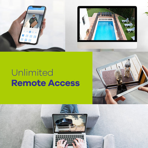 4K 8-Channel Wired PoE Security Camera System, 4K NVR w/ 8 3MP CCTV IP Cameras, Audio Recording