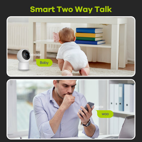 Wireless Security IP Camera - 2K 3MP, Pan Tilt, Baby & Pet Monitoring, Two-Way Audio, Smart Motion Tracking, AI Human Detection, Support Cloud & Max. 128 GB Local Storage, Support ONVIF & RTSP