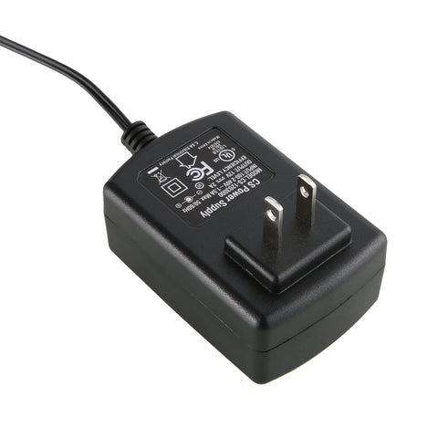 12V 2A US Power Supply Power Adapter, UL-Listed, Power Cord with 5.5x2.1mm Tips, AC 100-240V to DC 12V 2A Transformers for LED Strip Lights, CCTV Camera, Security DVR System, Routers, Home Appliances