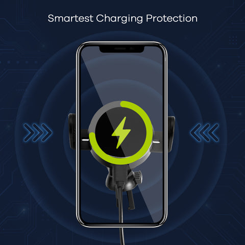 Wireless Car Charger, 15W Qi Fast Charging Auto Clamping Air Vent Phone Holder Mount for iPhone 14/13/12/11/10/8 Pro/ Pro Max/ XS/ Mini, Samsung Galaxy Note Series etc