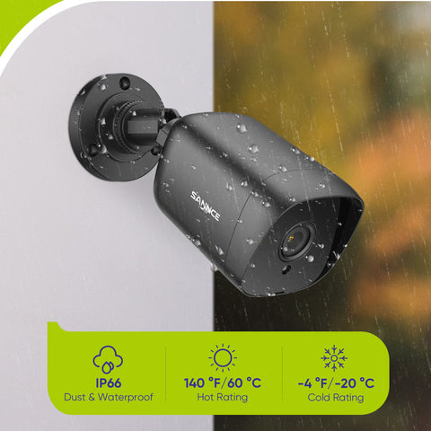 8 Channel 1080P Wired Security Camera System - Hybrid DVR, 2pcs 2MP Bullet Cameras, Outdoor & Indoor, Smart Motion Detection, Remote Access