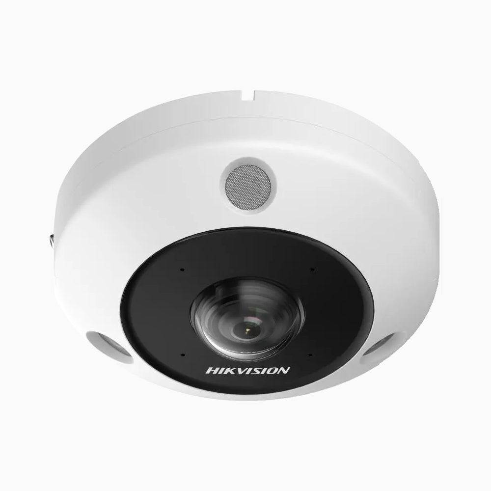 12MP 360° Fisheye PoE Security Camera, 3504 × 3504 @ 30 fps, IR Night Vision, Two-way Audio, IP67 & IK10