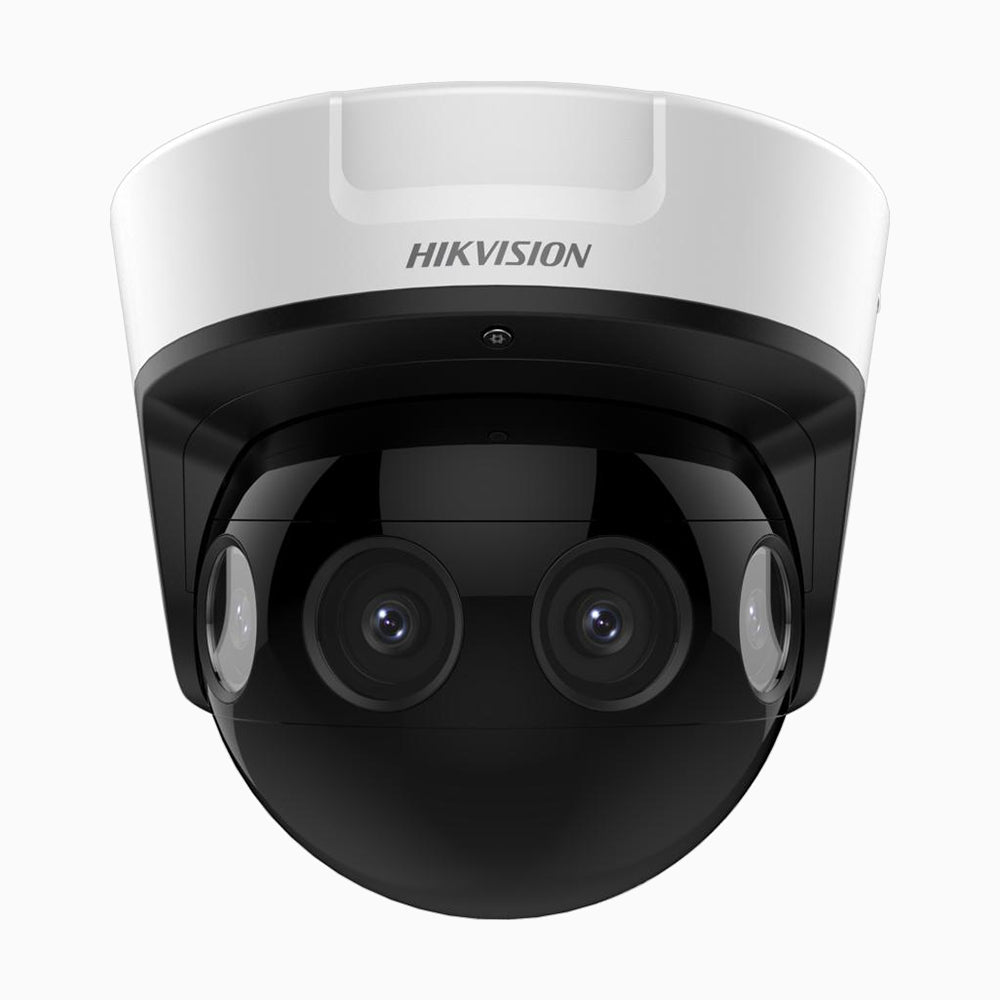 180° Stitched 4-Sensor Outdoor PoE Security Camera, IR Night Vision, IP67 & IK10, Two-Way Audio, Max. 256 GB Local Storage