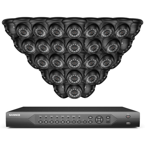 1080p 32 Channel 32 Camera Outdoor Wired Security CCTV System
