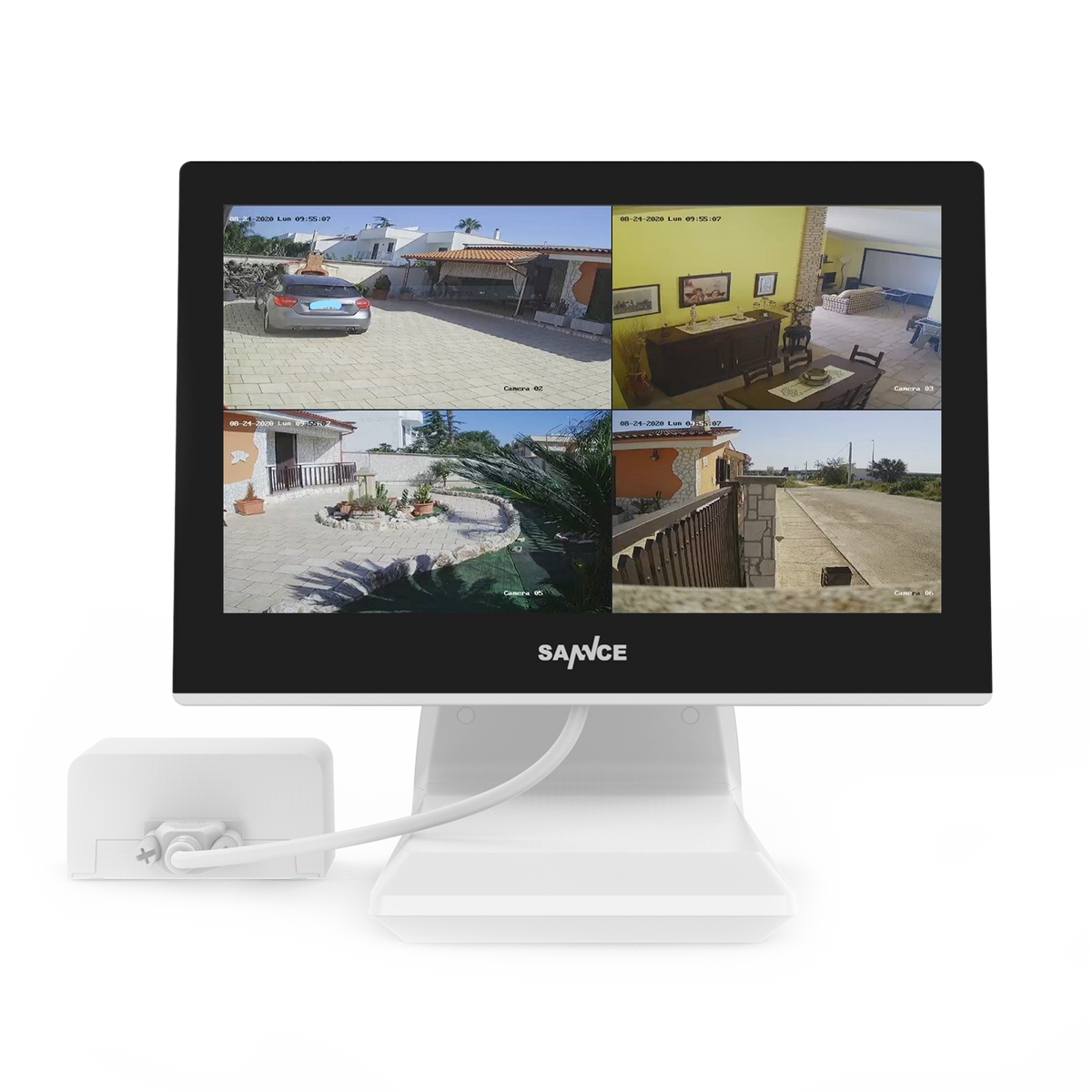 5MP 4 Channel Hybrid 5-in-1 CCTV Digital Video Recorder w/ 10.1“ LCD Colorful Monitor
