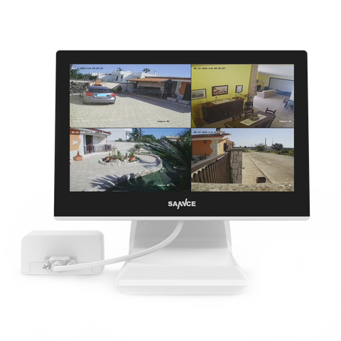 5MP 4 Channel Hybrid 5-in-1 CCTV Digital Video Recorder w/ 10.1“ LCD Colorful Monitor