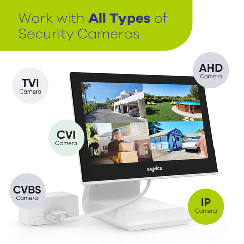 1080p 4 Channel DVR w/ 2 2MP Outdoor Bullet Security Camera System, 10.1’’ LCD Colorful Monitor