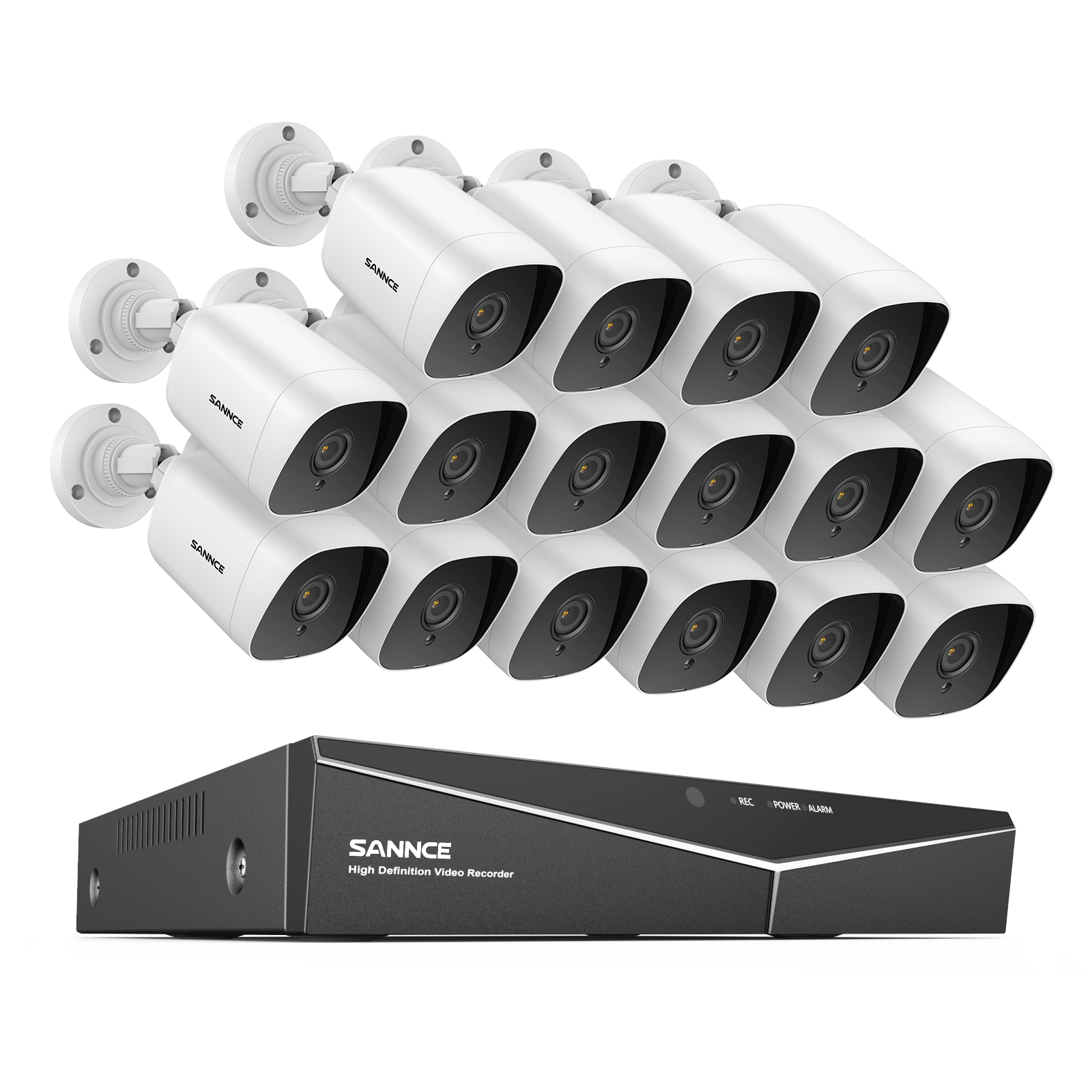 16 Channel 16 Camera 1080p Security Camera System | SANNCE Store