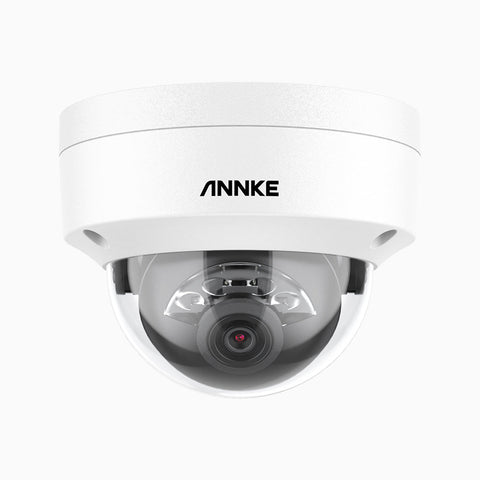 C1200 - 4K 12MP Outdoor Dual Light PoE Security Camera, Color & IR Night Vision, Human & Vehicle Detection, H.265+, Built-in Microphone, Max. 512 GB Local Storage, IP67