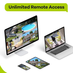 8 Channel 5MP PoE Security Camera System, 4K NVR & 2pcs 5MP Outdoor PoE IP Cameras, ONVIF Supported, H.265+, Audio Recording, Smart Motion Detection